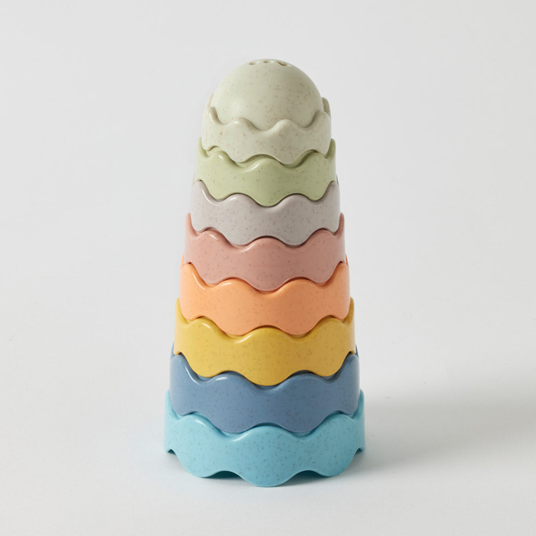 Jiggle & Giggle Eco-friendly Wave Shape Stackers
