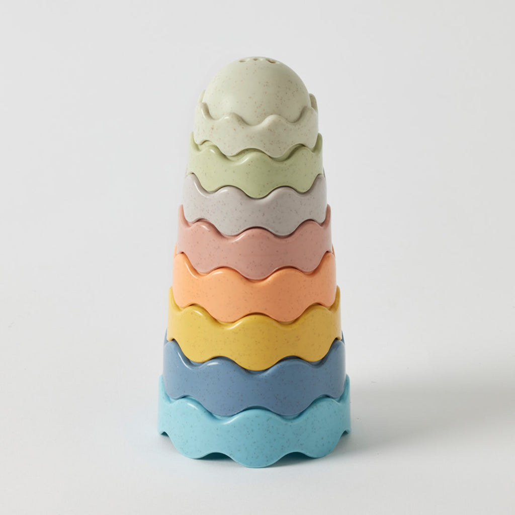 Jiggle & Giggle Eco-friendly Wave Shape Stackers