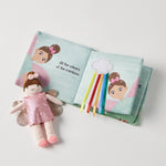 Load image into Gallery viewer, Jiggle &amp; Giggle Fairy Fun Activity Fabric Book &amp; Toy Set
