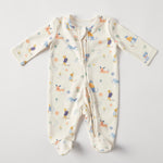 Load image into Gallery viewer, Jiggle &amp; Giggle Woof &amp; Wander Jersey Romper
