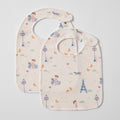 Jiggle & Giggle Bonjour Paris Jersey Bib S2