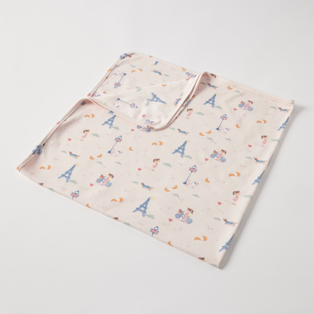 Jiggle & Giggle Bonjour Paris Jersey Wrap