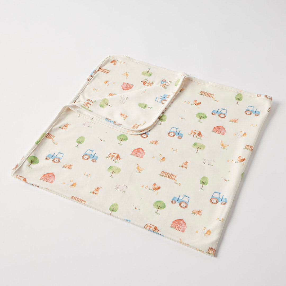 Jiggle & Giggle Barnyard Jersey Wrap