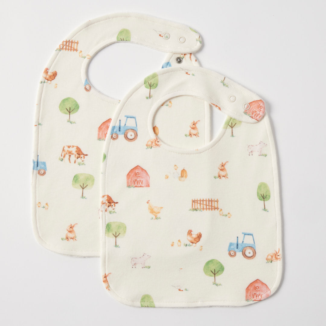 Jiggle & Giggle Barnyard Jersey Bib S2