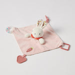 Load image into Gallery viewer, Jiggle &amp; Giggle Hugglies Bunny Rattle Comforter
