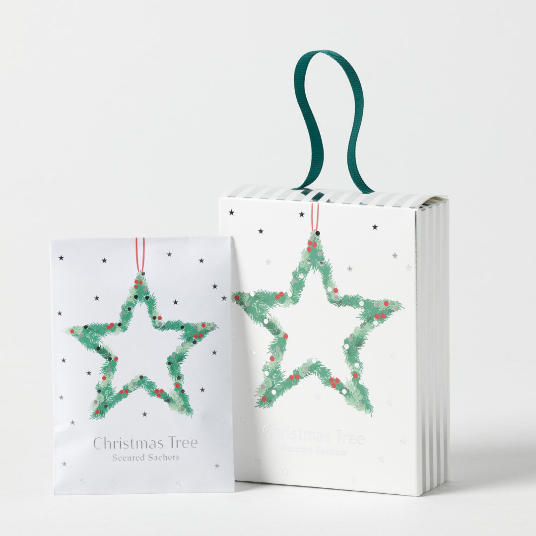 Pilbeam Living Jolly Scented Mini Sachets Set Of 4 - Christmas Tree