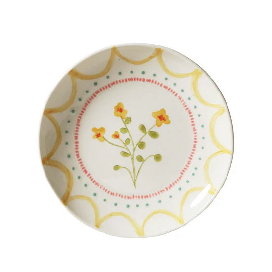 Robert Gordon Side Plate 16cm - June's Garden Yellow Bush Pea