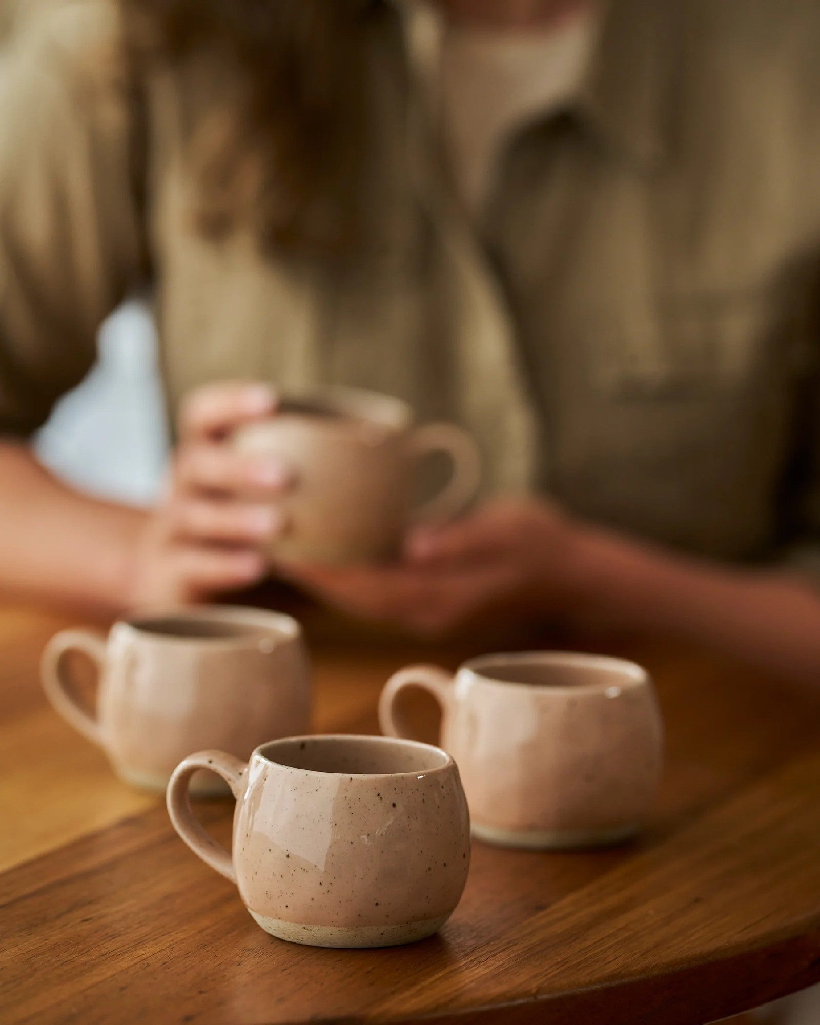 Robert Gordon Mineral Mugs / Moonstone Set Of 4