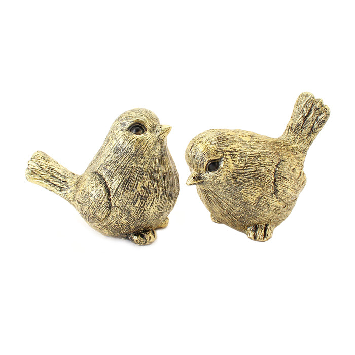 Swing Gifts Doolan Gold Resin Birds Large 2 Assorted
