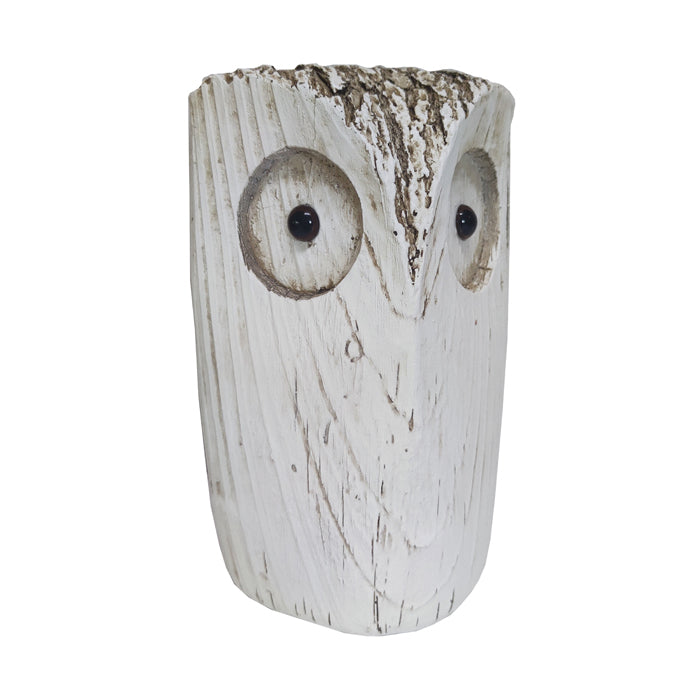 Swing Gifts Jipp Whitewash Resin Owl Small