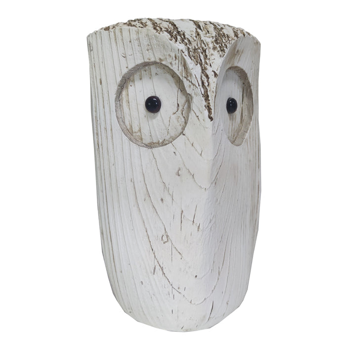 Swing Gifts Jipp Whitewash Resin Owl Large