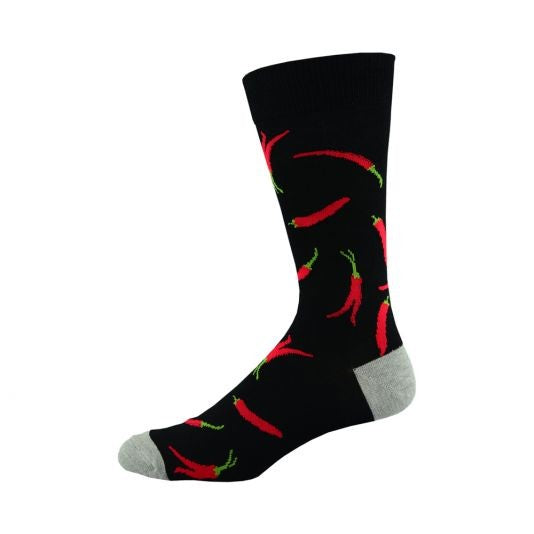 Bamboozld Mens Chilli Sock Black R7-11