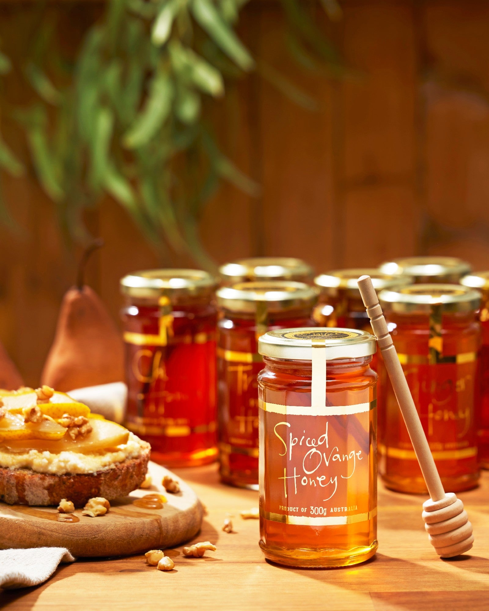 Ogilvie & Co Spiced Orange Honey With Dipper 300g