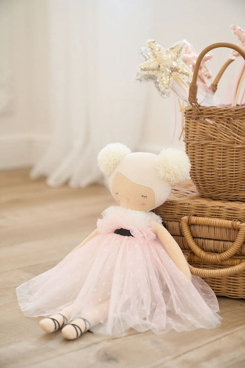 Alimrose Pom Pom Doll Scarlett Pink