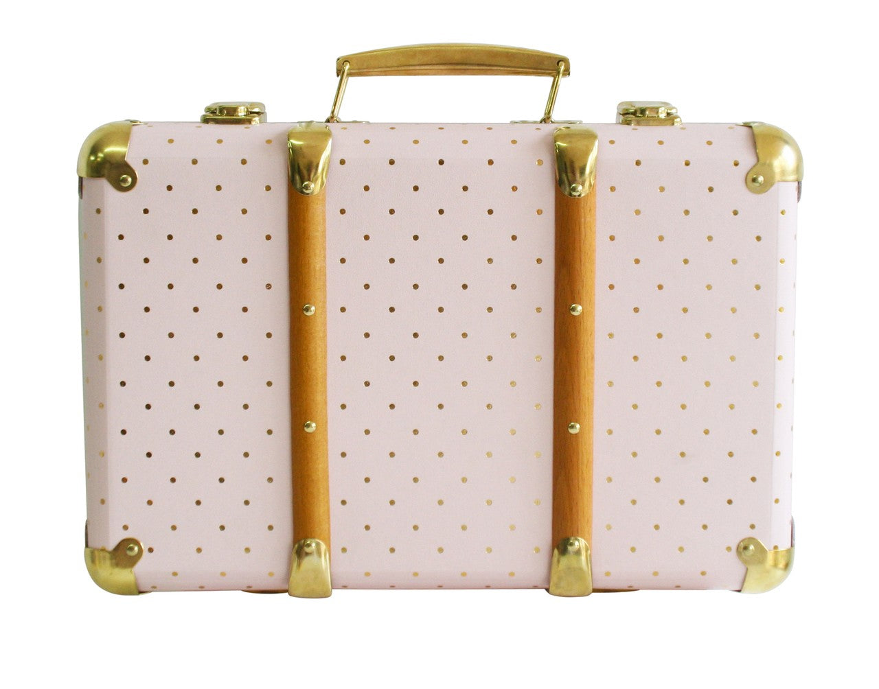 Alimrose Mini Vintage Brief Case - Pink Gold Spot