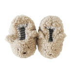 Load image into Gallery viewer, Alimrose Sherpa Bear Botties Oatmeal 0-6mths
