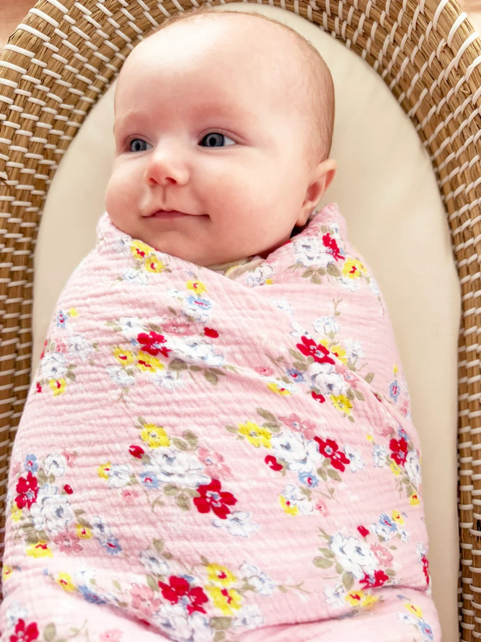 Alimrose Muslin Swaddle Vintage Rose