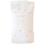 Load image into Gallery viewer, Alimrose Muslin Swaddle Pink Stars
