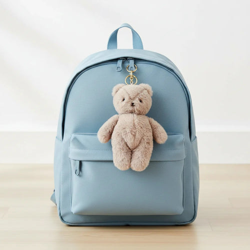 Alimrose Mini Bear Bag Charm Grey