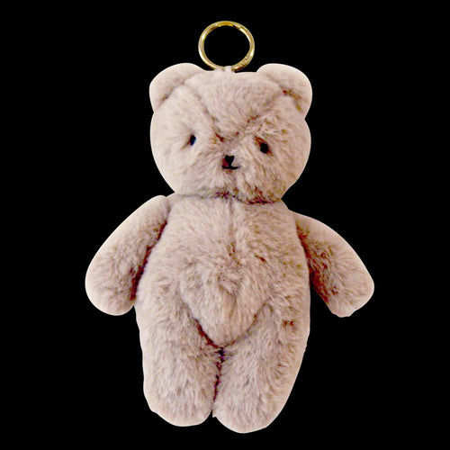 Alimrose Mini Bear Bag Charm Grey