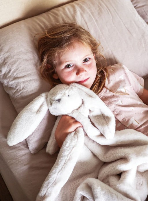 Alimrose Darcey Lovey Blanket Ivory 