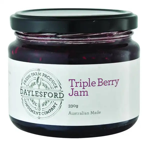 Daylesford Cond. Co Triple Berry Jam 330g