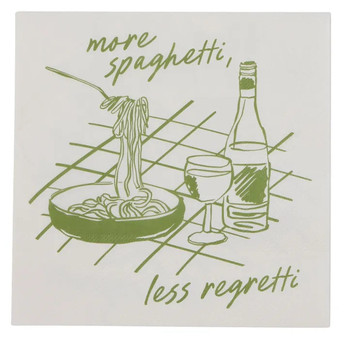Napkin 20pk 3 Ply 33cm More Spaghetti