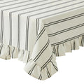 Coast To Coast Sofia Cotton Tablecloth Ivory/black