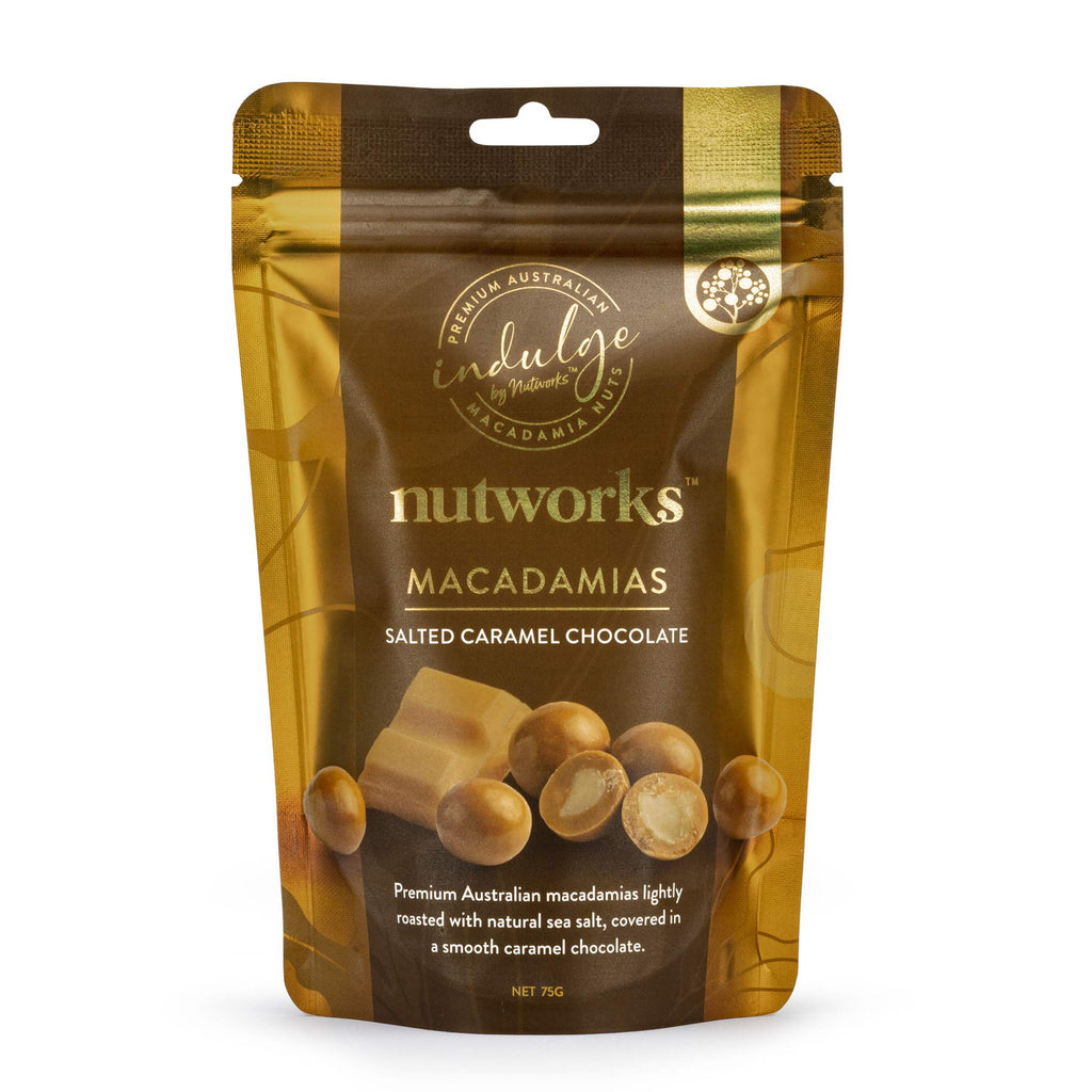 Nutworks Salted Caramel Choc Macadamias 75g