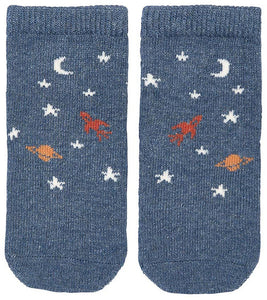 Toshi Organic Baby Socks Space Race