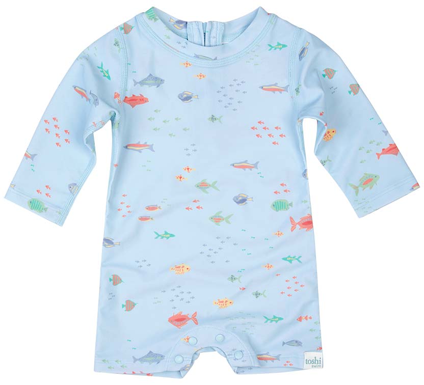 Toshi Swim Baby Onesie L/s Classic Reef