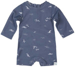 Load image into Gallery viewer, Toshi Swim Baby Onesie L/s Classic Whales
