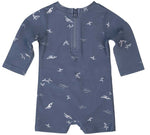 Load image into Gallery viewer, Toshi Swim Baby Onesie L/s Classic Whales
