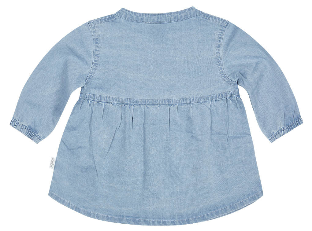Toshi Dress Long Sleeve Denim Brumby [sz:00]