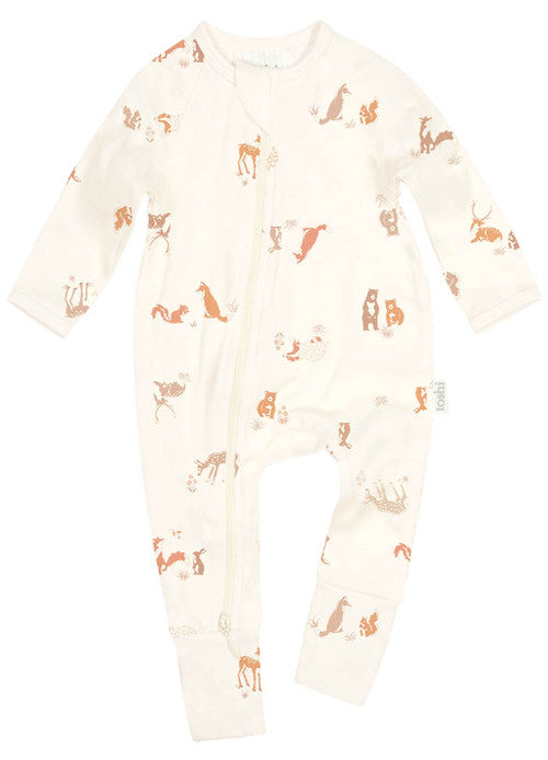 Toshi Onesie Long Sleeve Classic Enchanted Forest Feather [sz:0000]