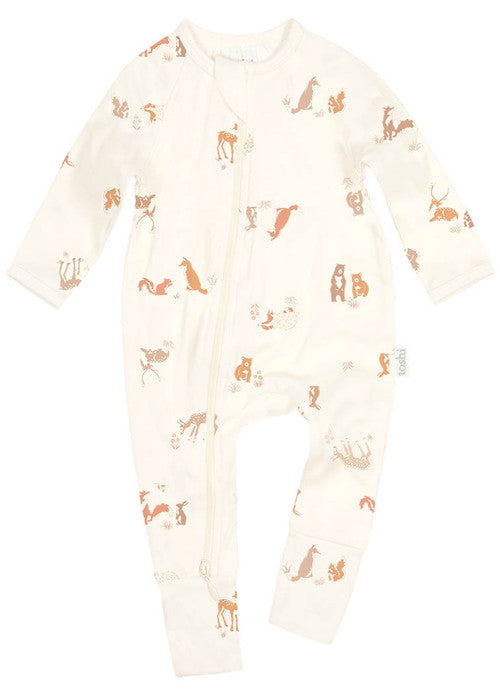 Toshi Onesie Long Sleeve Classic Enchanted Forest Feather [sz:0000]