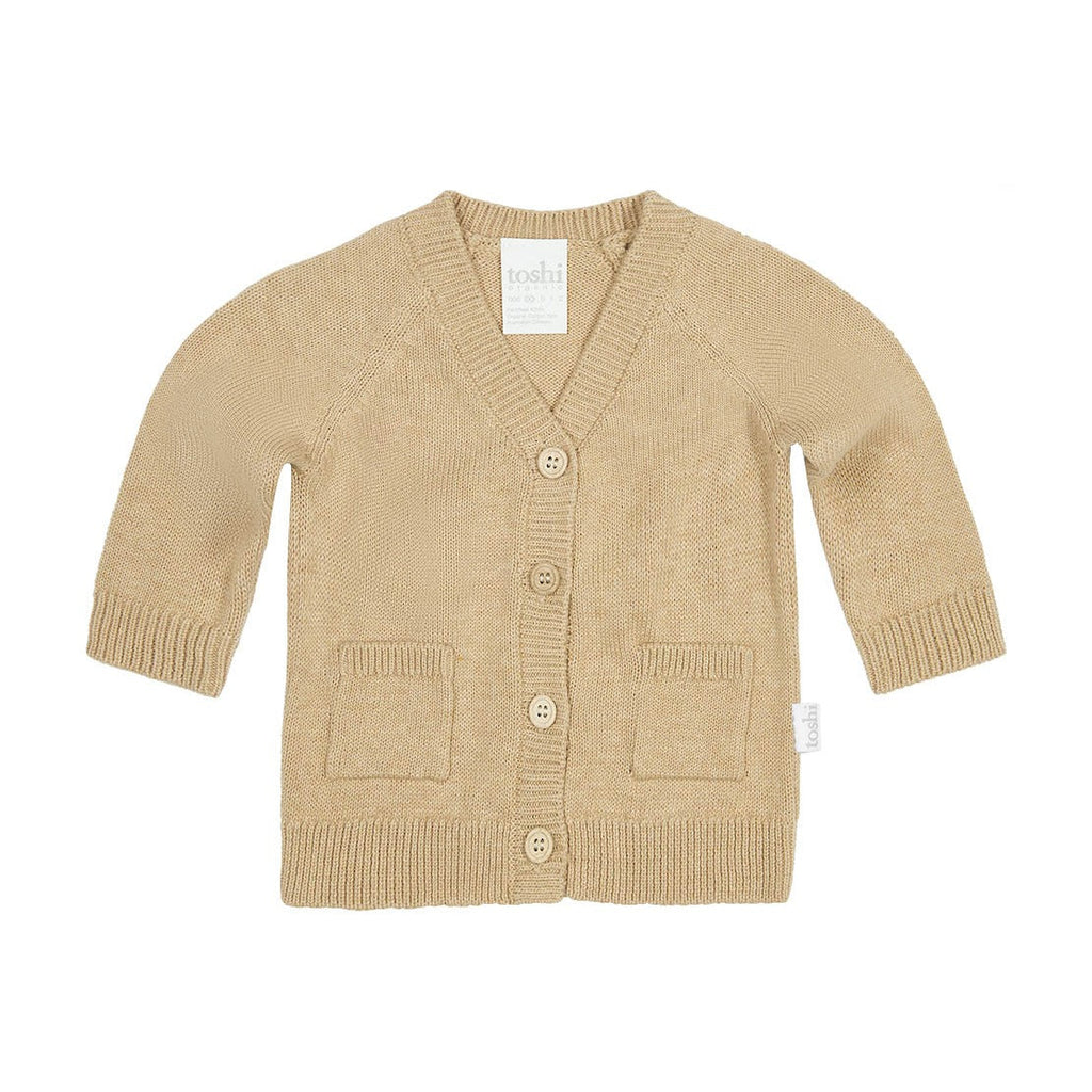 Toshi Organic Cardigan Remy Driftwood [sz:00]