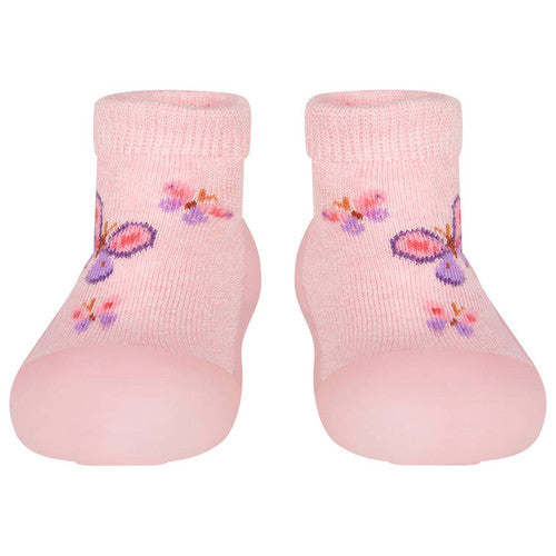 Toshi Organic Hybrid Walking Socks Jacquard Butterfly Bliss [sz:3]