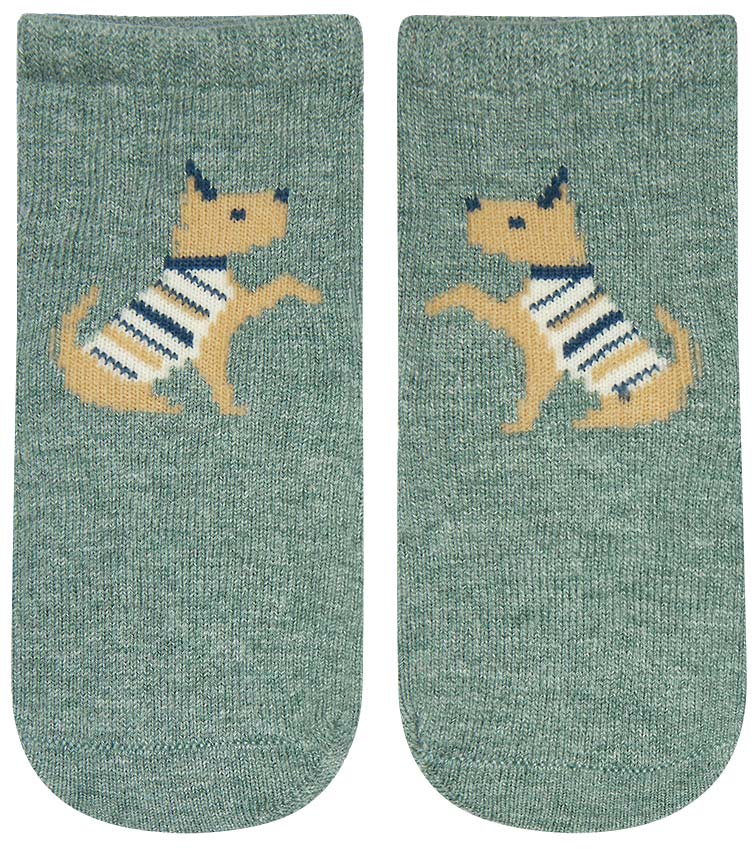 Toshi Organic Socks Ankle Jacquard Lapdog [sz:0-6m]