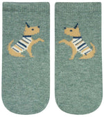 Load image into Gallery viewer, Toshi Organic Socks Ankle Jacquard Lapdog [sz:0-6m]
