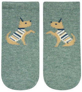 Toshi Organic Socks Ankle Jacquard Lapdog [sz:0-6m]