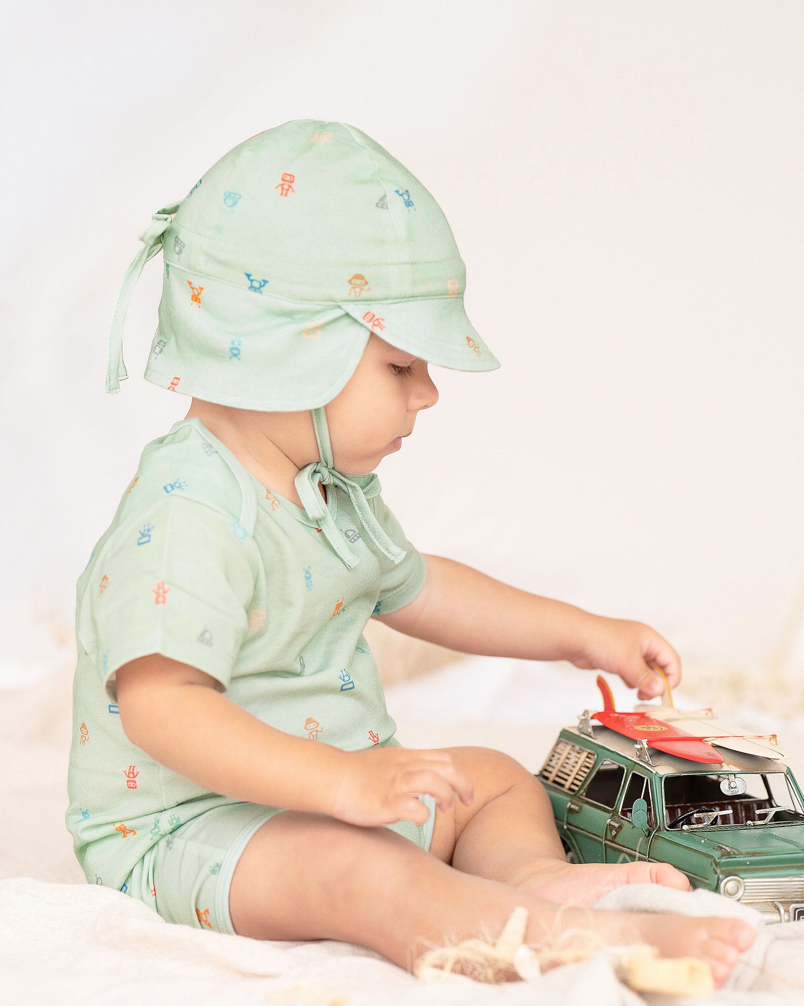 Toshi Onesie Short Sleeve Classic Cyborg Thyme [sz:0000]