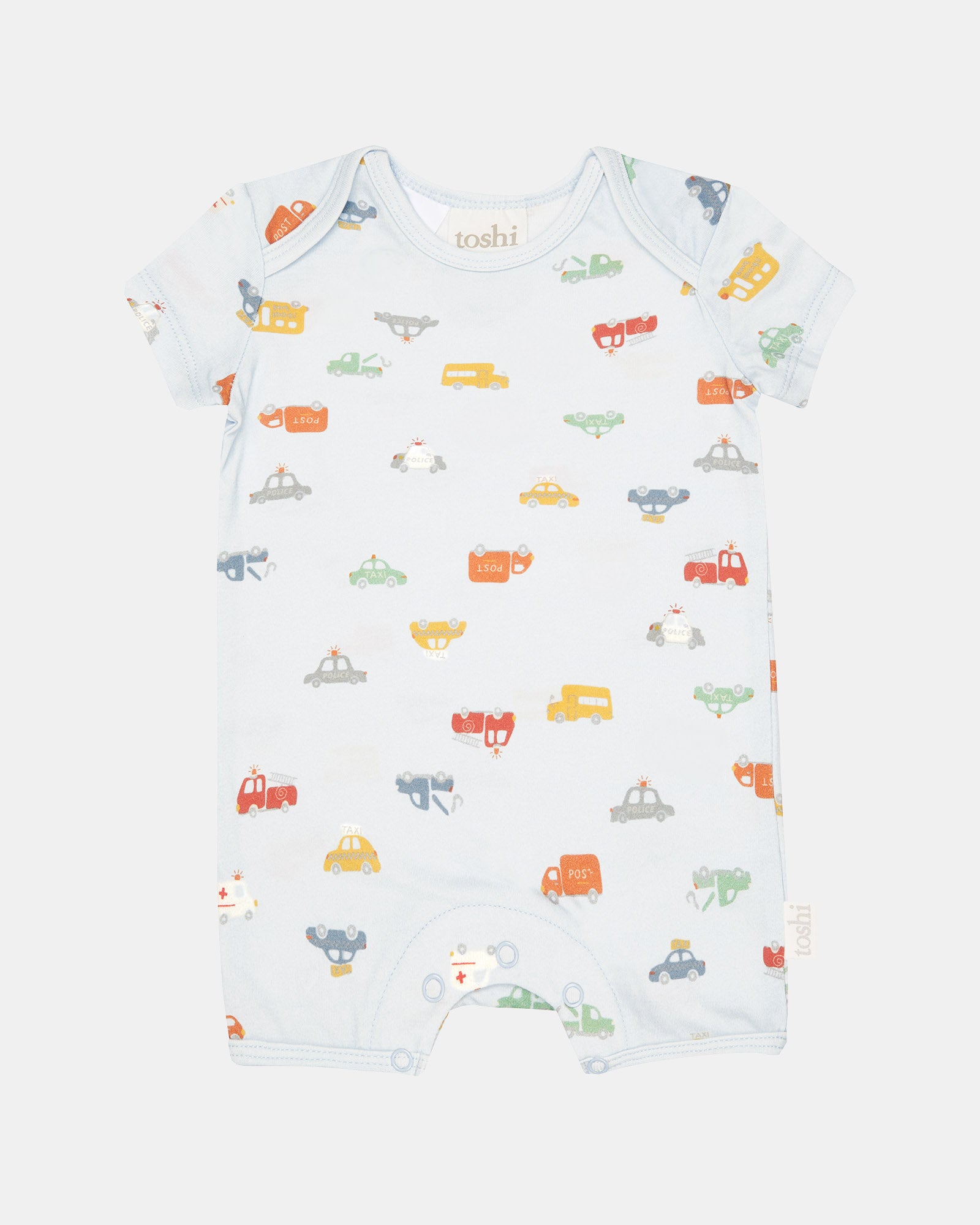 Toshi Onesie Short Sleeve Classic Working Wheels [sz:0000]