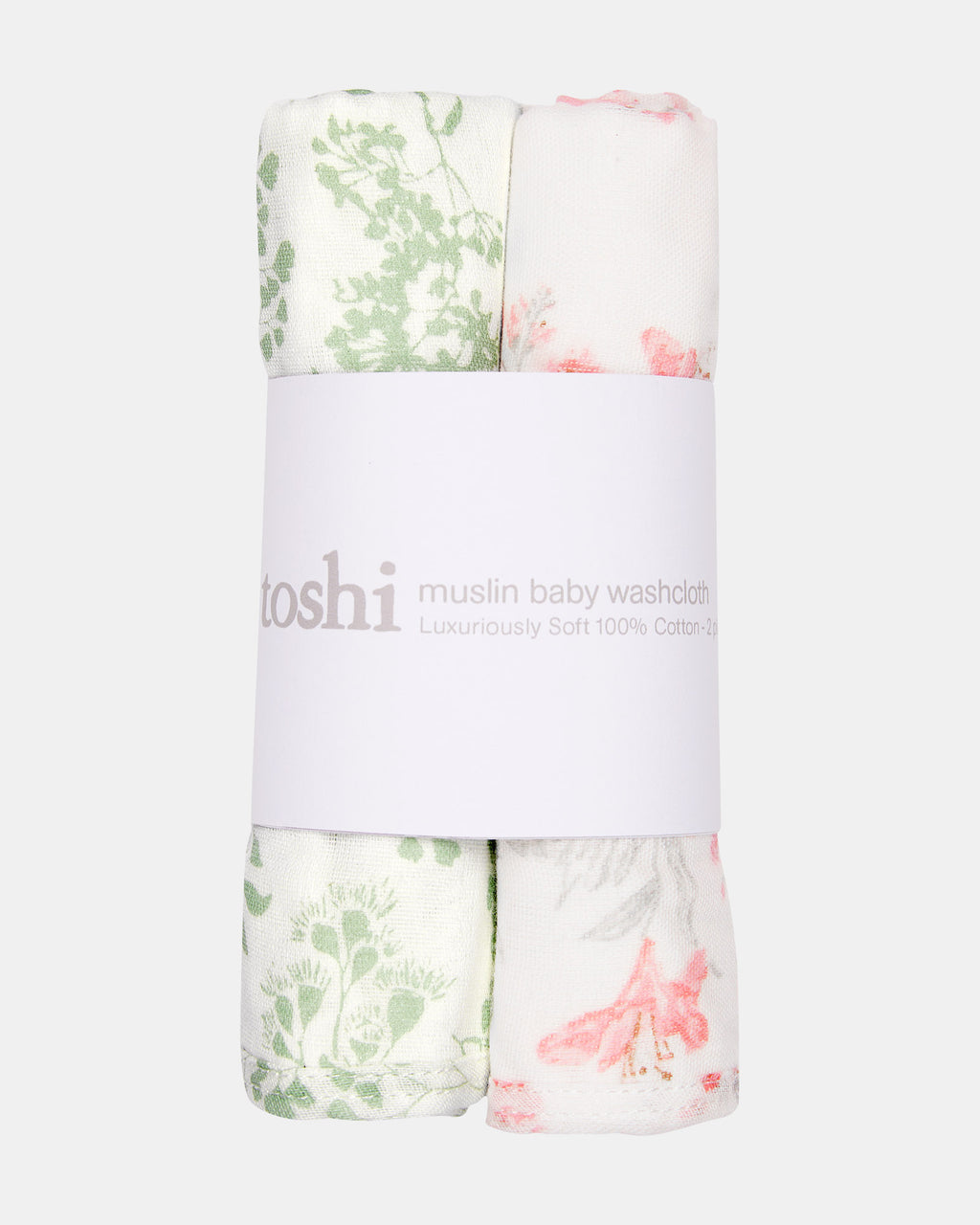 Toshi Baby Washcloth Muslin 2pcs Spring Meadow