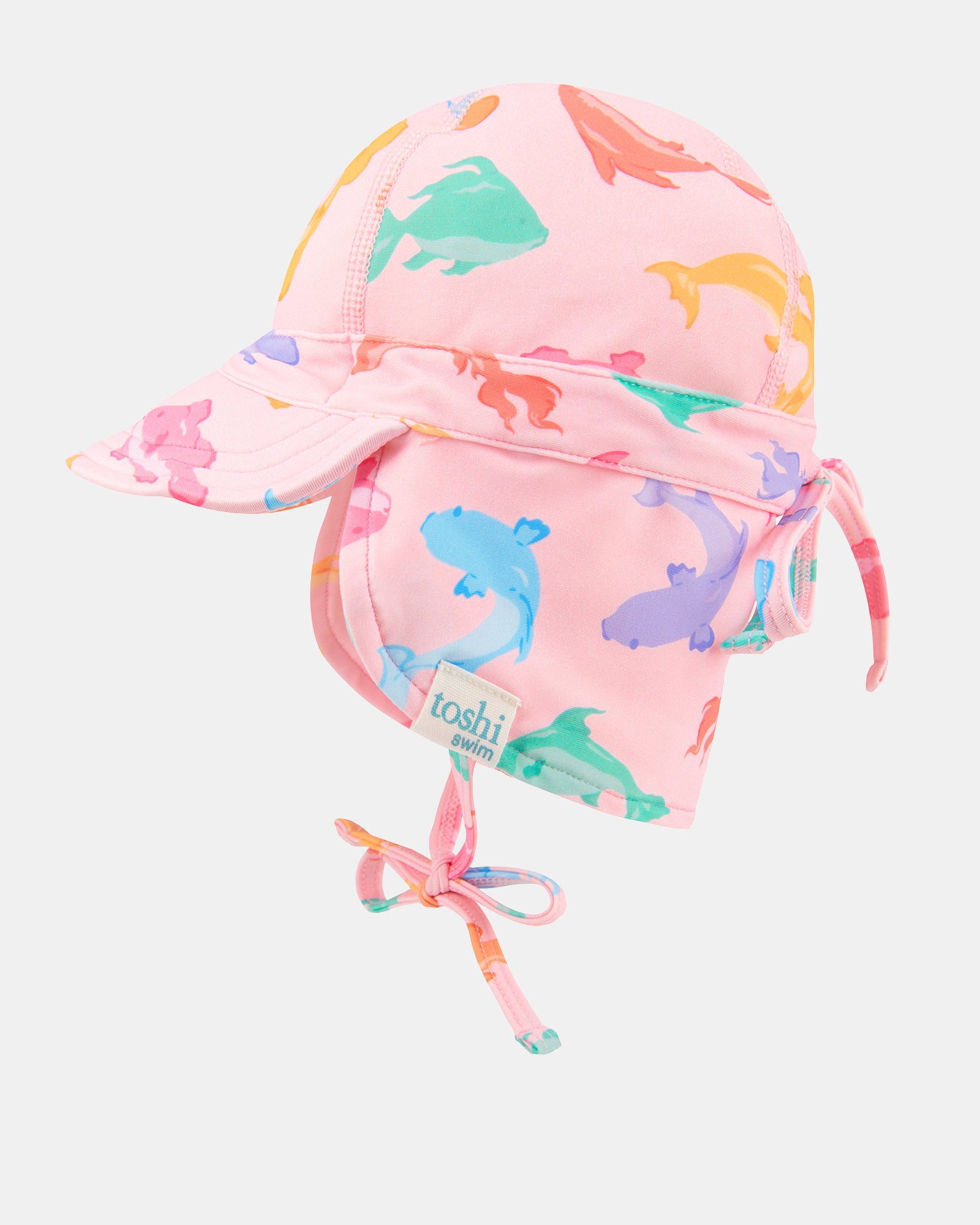 Toshi Swim Baby Flap Cap Classic Dishy Fishy [sz:xxs]