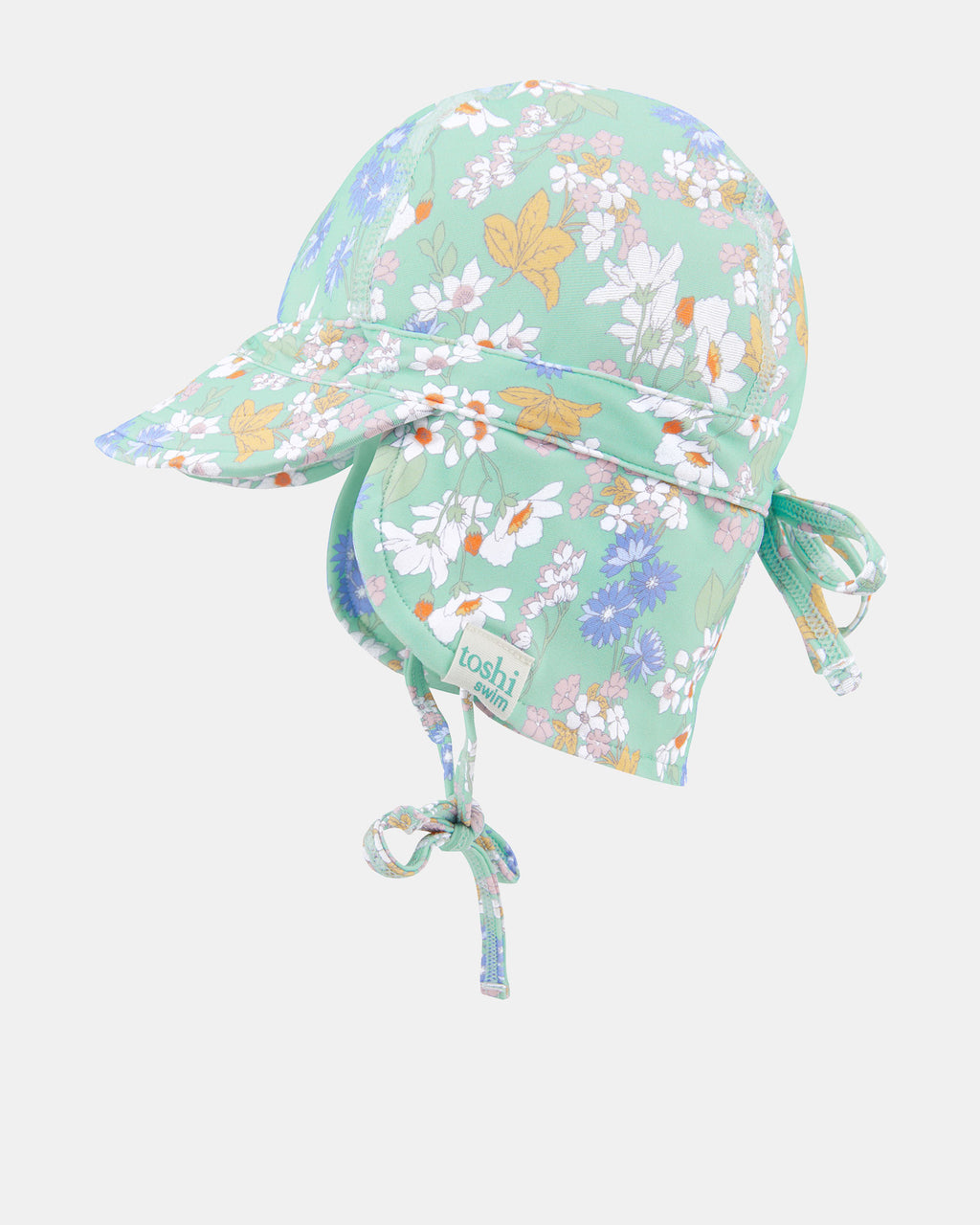 Toshi Swim Baby Flap Cap Classic Sea Blossom [sz:xxs]