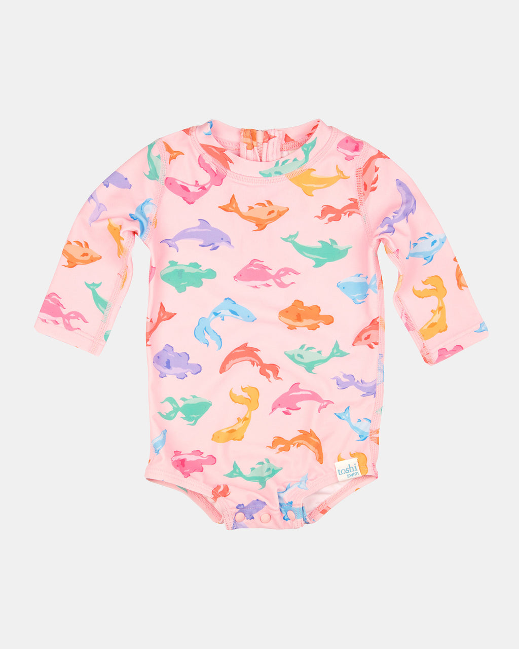 Toshi Swim Baby Onesie L/s Classic Dishy Fishy [sz:000]