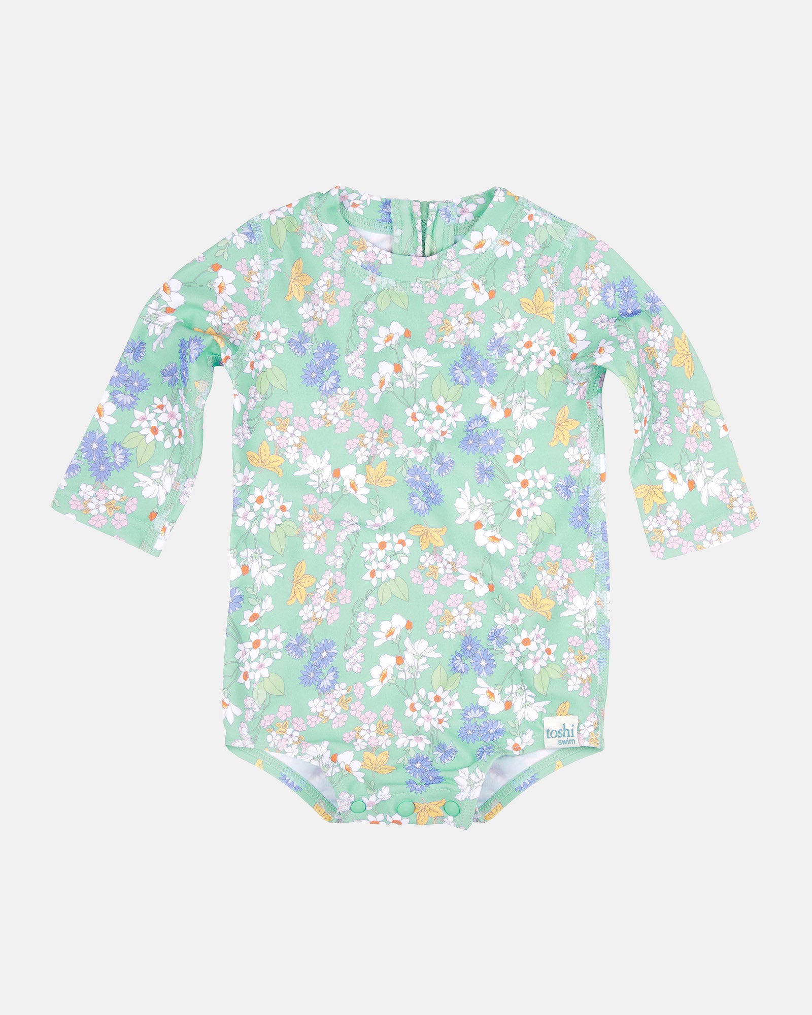 Toshi Swim Baby Onesie L/s Classic Sea Blossom [sz:000]