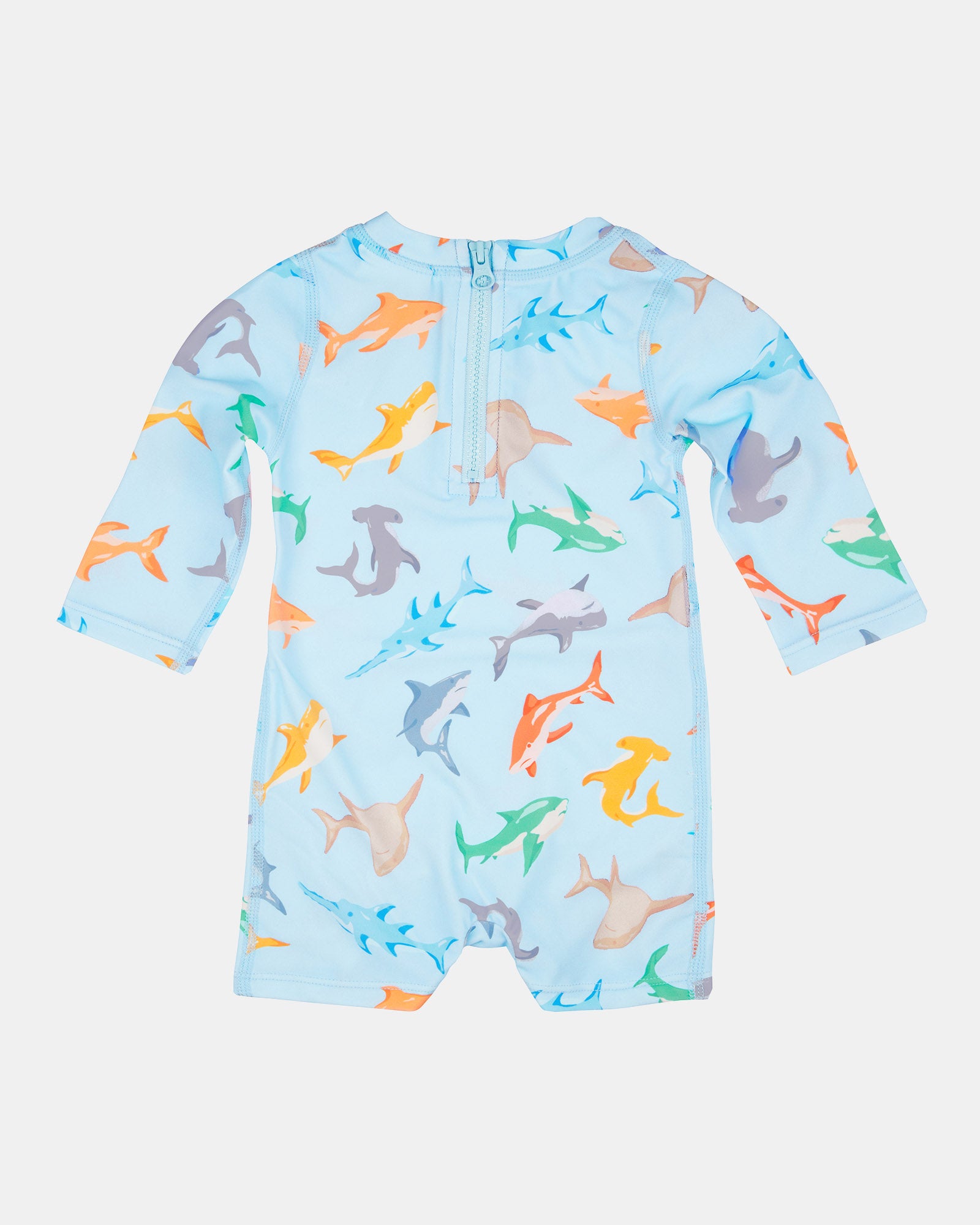 Toshi Swim Baby Onesie L/s Classic Shark Attack [sz:000]