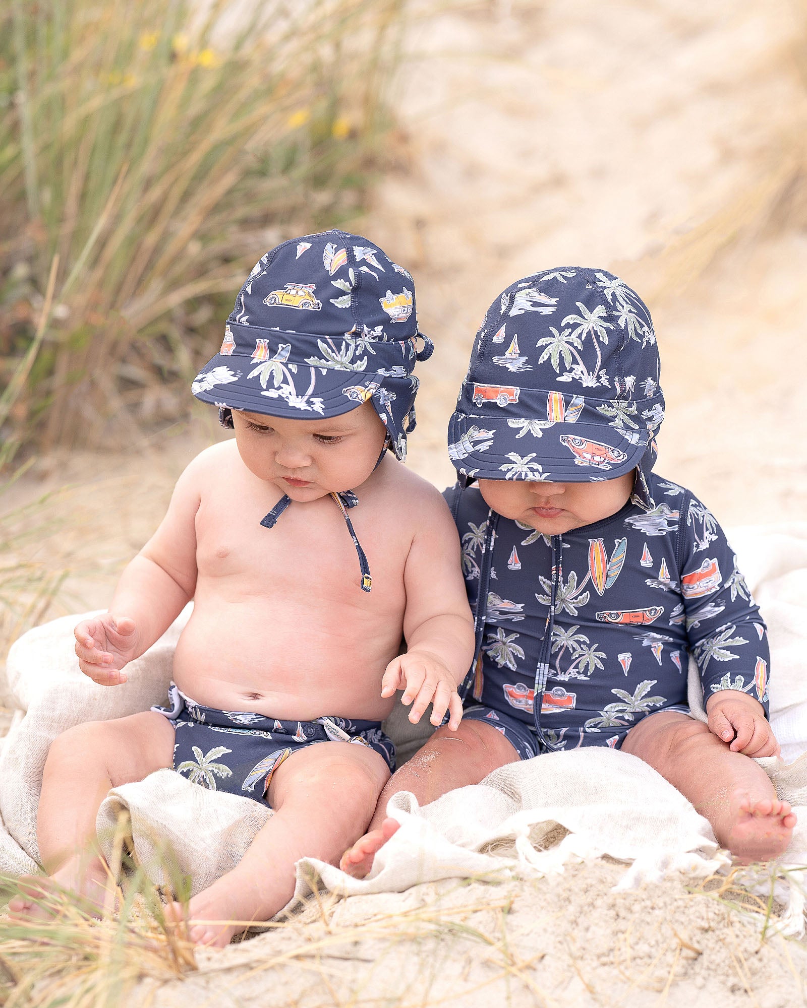 Toshi Swim Baby Onesie L/s Classic Surf Twilight [sz:000]